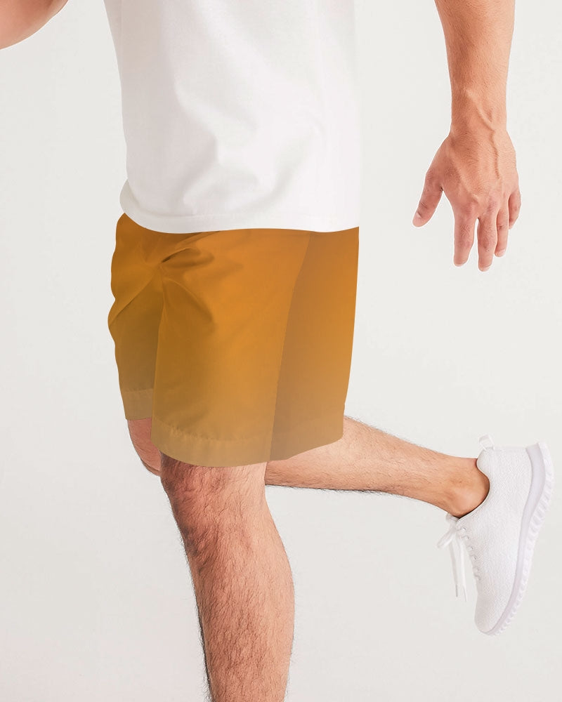 Smokey Orange Men's Jogger Shorts-cloth-Digital Rawness