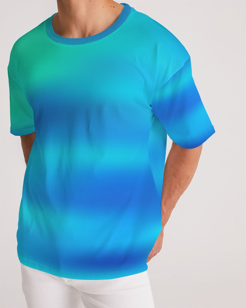 Ocean Shore Blues Men's Shirt-cloth-Digital Rawness