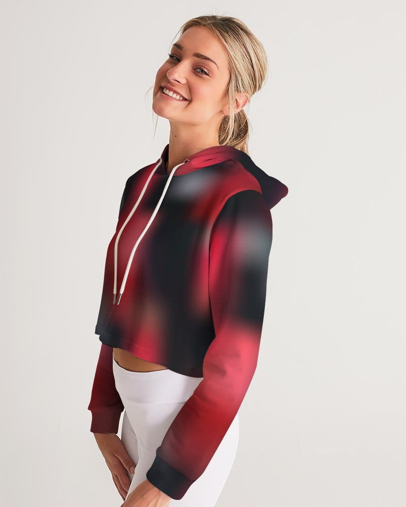 Womens cropped clearance hoodie red