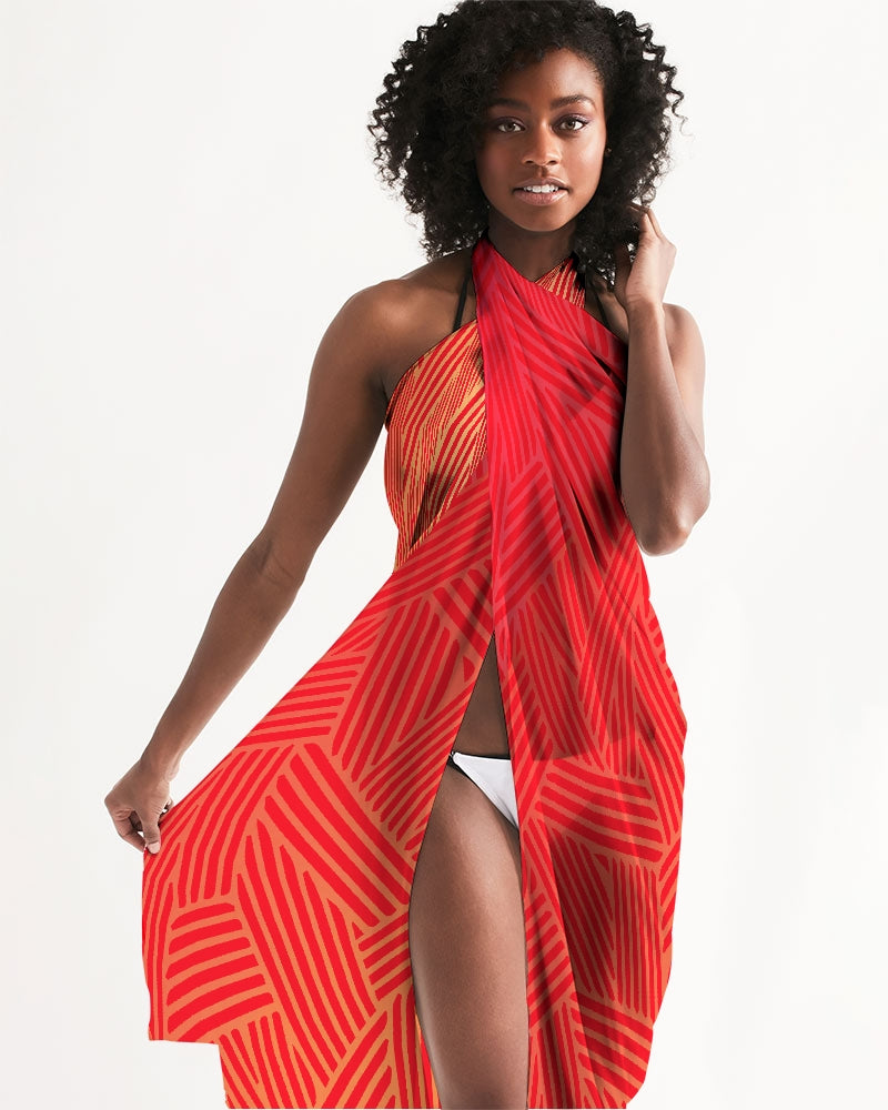 Red Pow Swim Cover Up-accessories-Digital Rawness