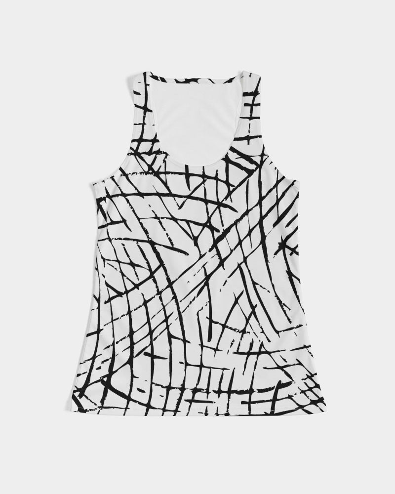Lines and Pops Women's Tank Top-cloth-Digital Rawness