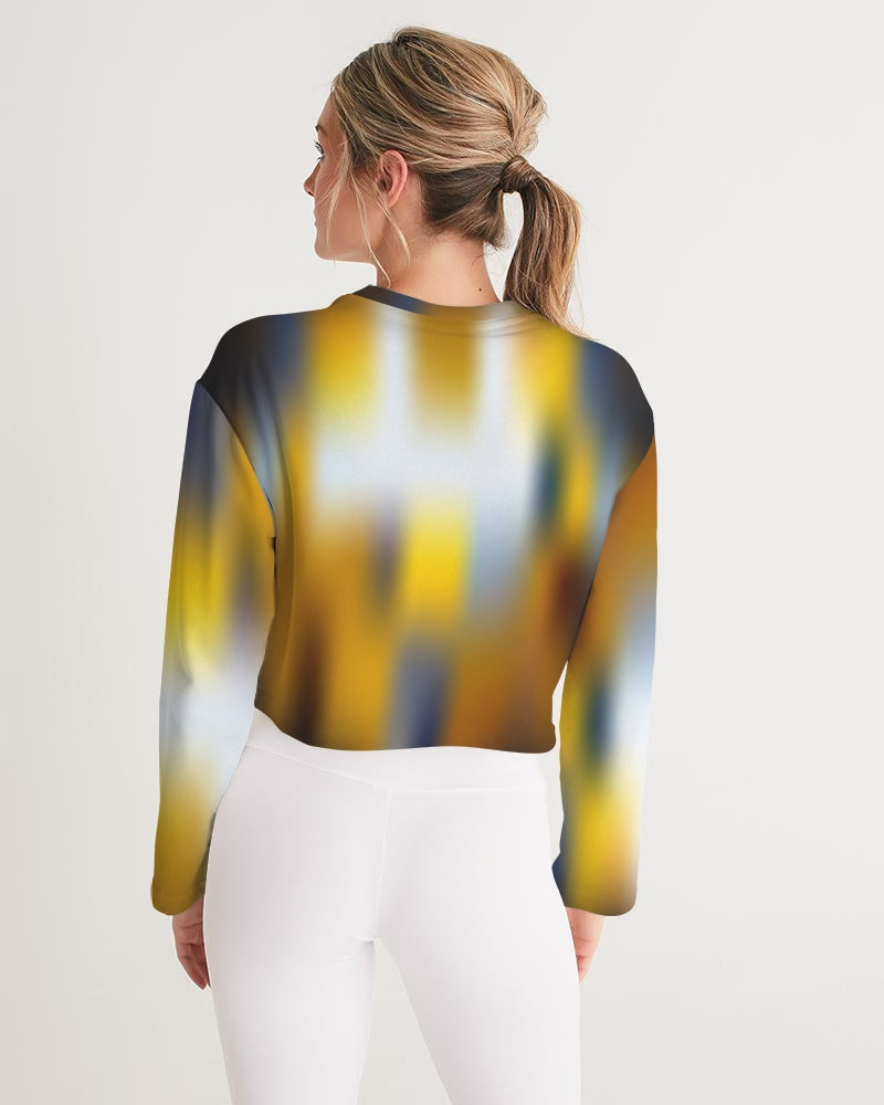Women's Cropped Sweatshirt-Digital Rawness