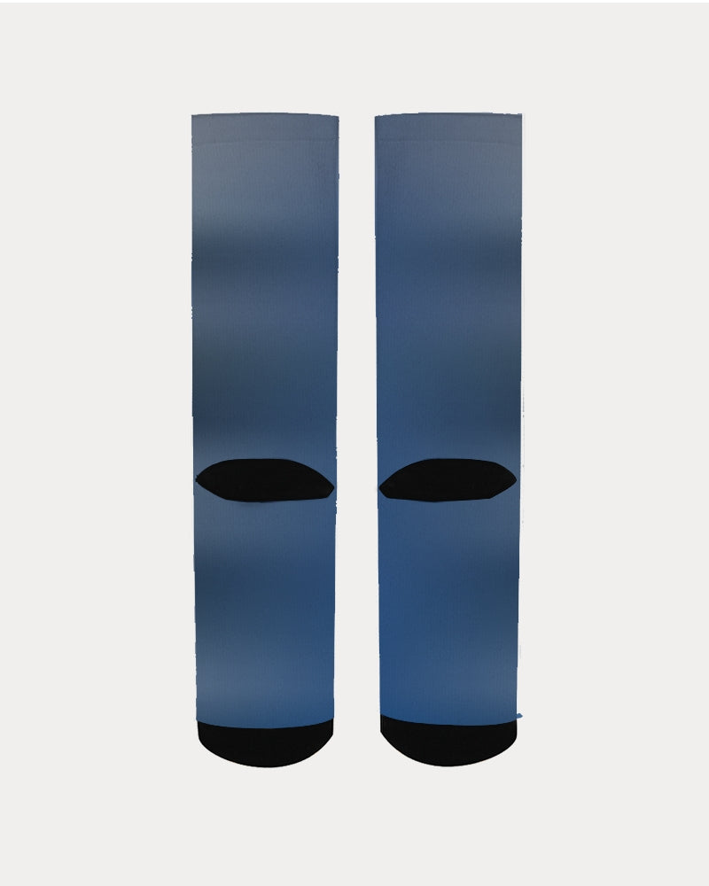 Blue Shaded Men's Socks-accessories-Digital Rawness