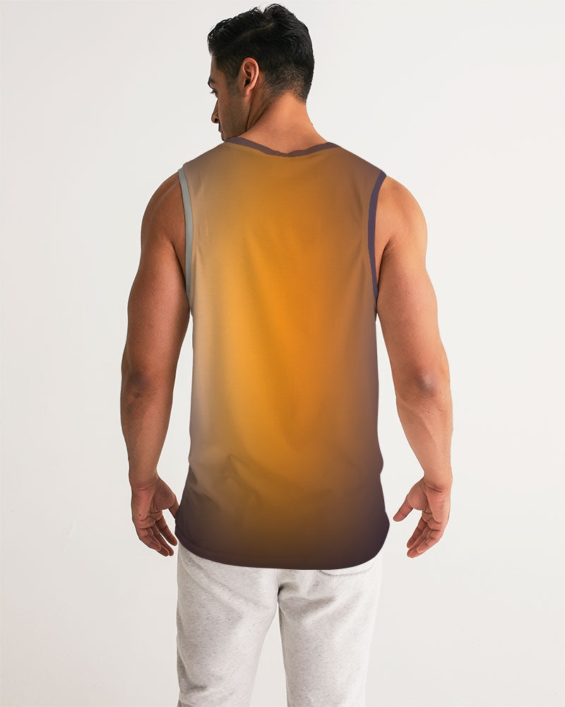 Men's Tank Shirt - Smokey Orange - Digital Rawness