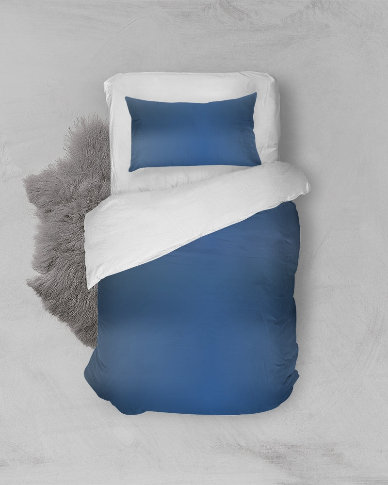 Shaded Blue Twin Duvet Cover Set-home goods-Digital Rawness