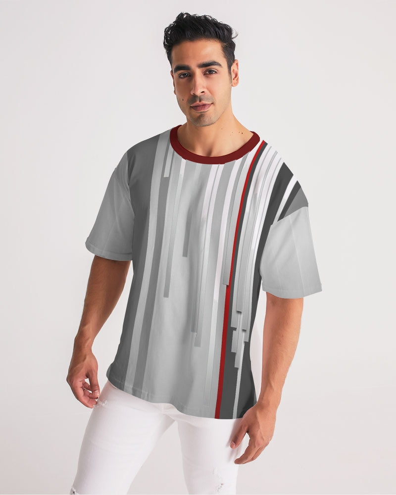 Blur Grey Lines Men's Shirt-cloth-Digital Rawness