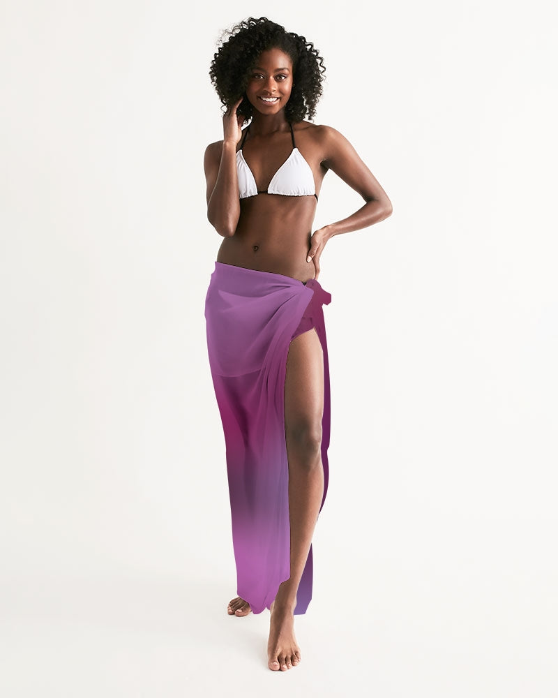 Women's Swimsuit Sarong Wrap - Plum Fade - Digital Rawness