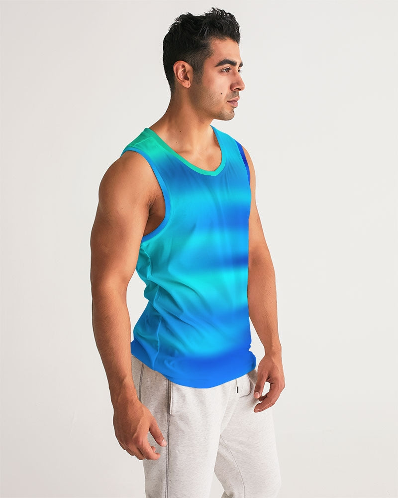 Ocean Shore Blues Men's Tank-Digital Rawness