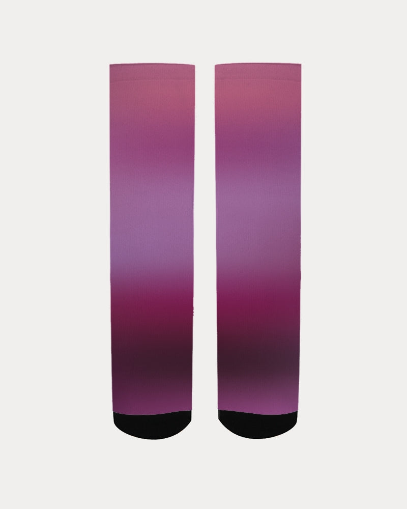 Plum Fade Men's Socks-accessories-Digital Rawness