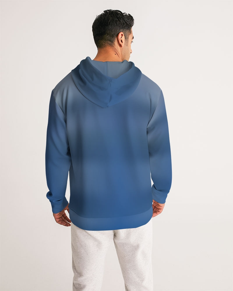 Blue Shaded Men's Hoodie-cloth-Digital Rawness