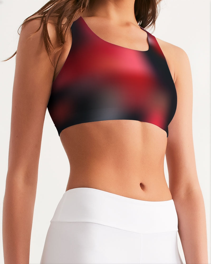 Cherry Bomb Women's Seamless Sports Bra-cloth-Digital Rawness