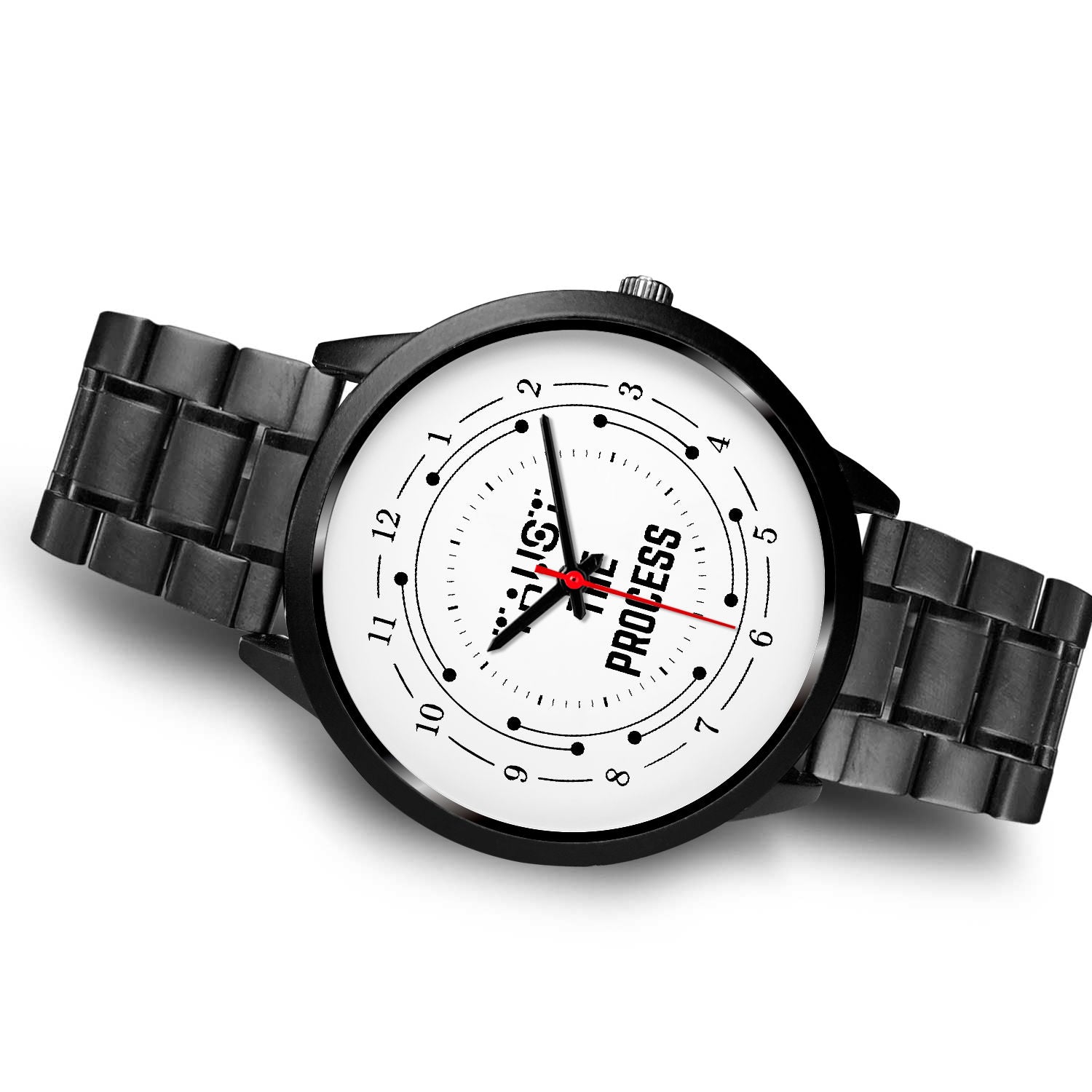 Trust The Process Black Watch Band Options-Black Watch-Digital Rawness