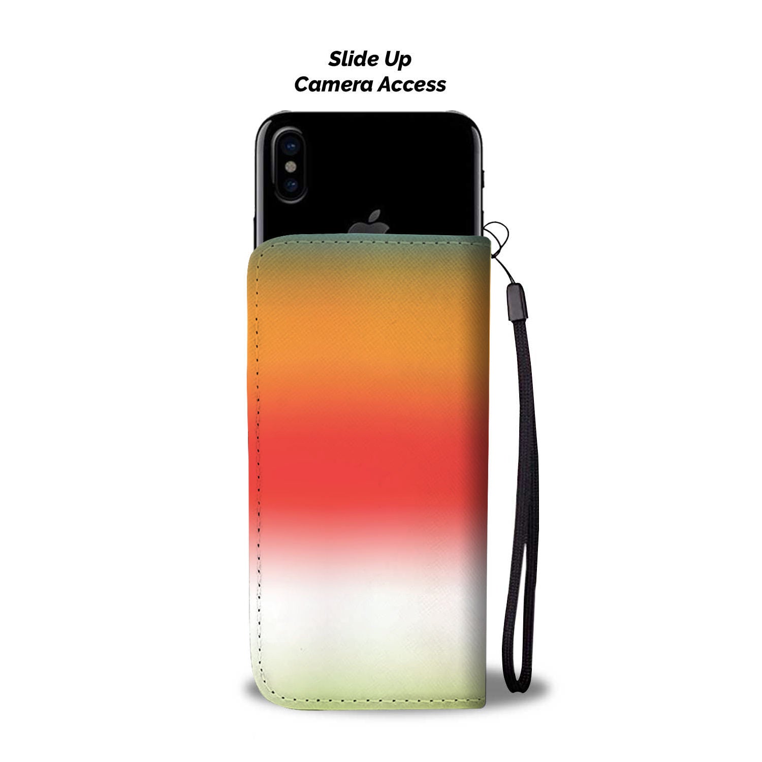 Orange Wallet Case-Phone Wallet Case-Digital Rawness