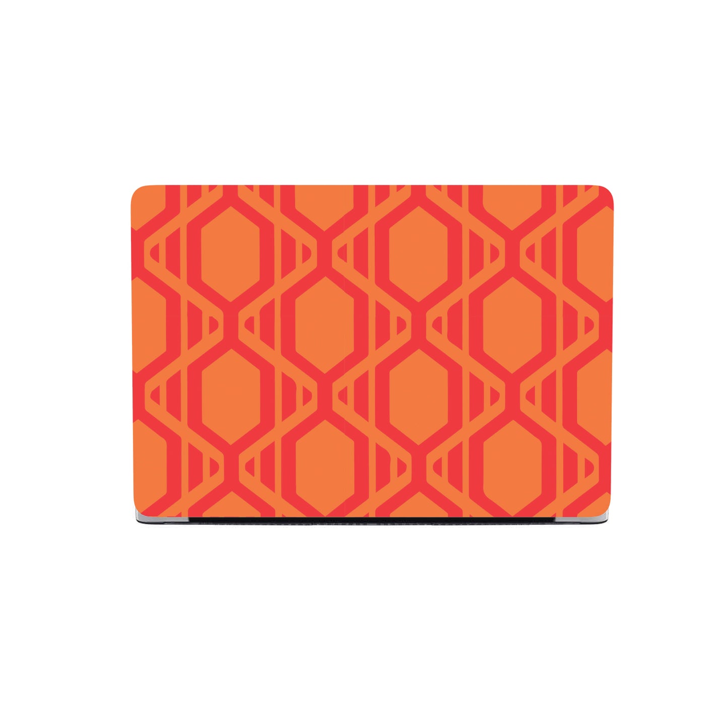 Brunt Orange Pattern Hardshell MacBook Case-MacBook Case-Digital Rawness
