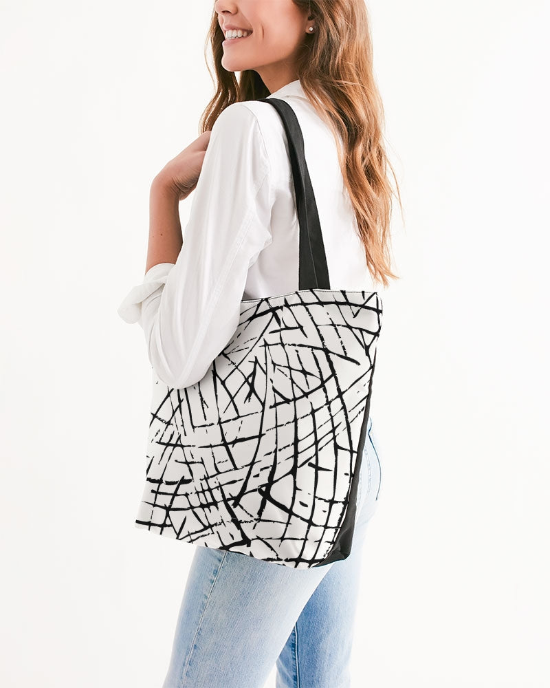 black and white Tote-accessories-Digital Rawness