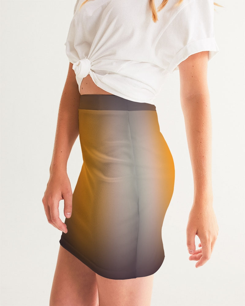 Smokey Orange Women's Mini Skirt-cloth-Digital Rawness