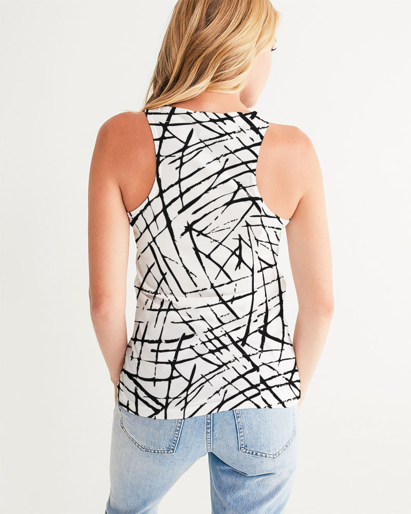 Lines and Pops Women's Tank Top-cloth-Digital Rawness