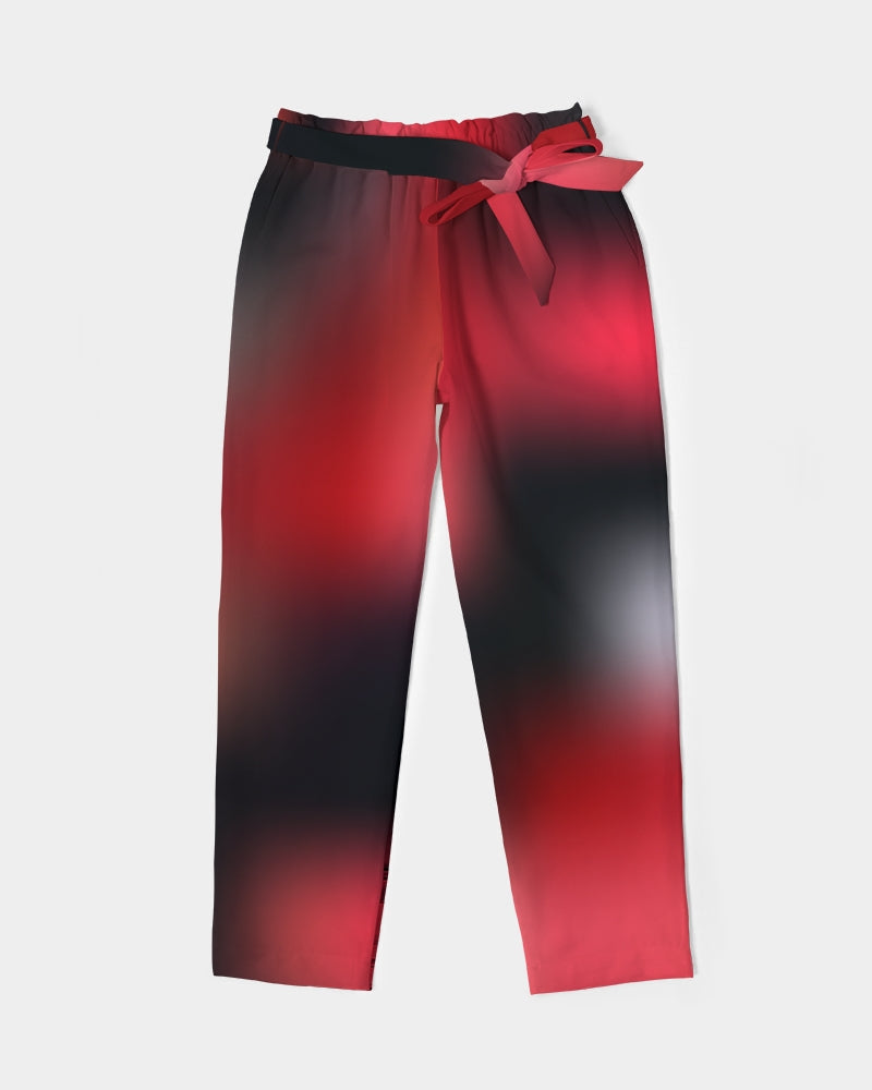 Cherry Bomb Women's Belted Tapered Pants-cloth-Digital Rawness