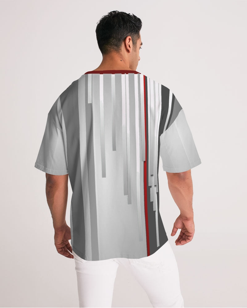 Blur Grey Lines Men's Shirt-cloth-Digital Rawness