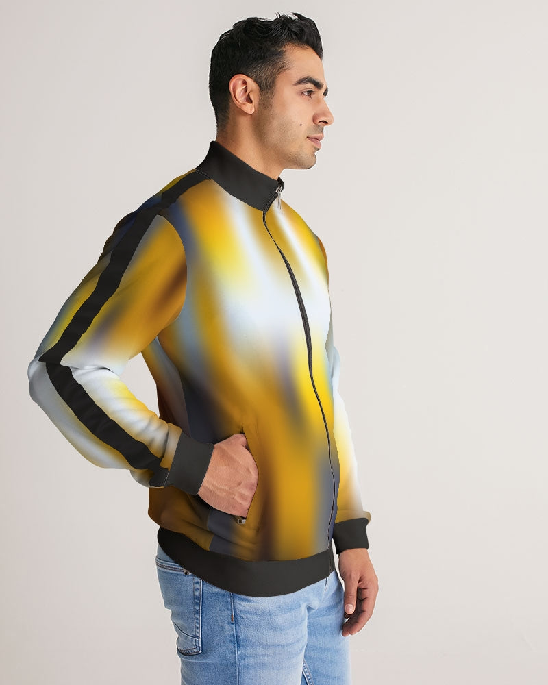 Sun Dust Men's Stripe-Sleeve Track Jacket-cloth-Digital Rawness