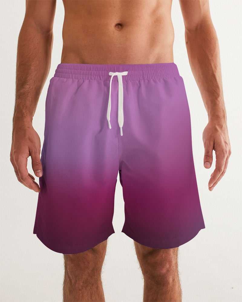 Plum Fade Men's Swim Trunk-cloth-Digital Rawness