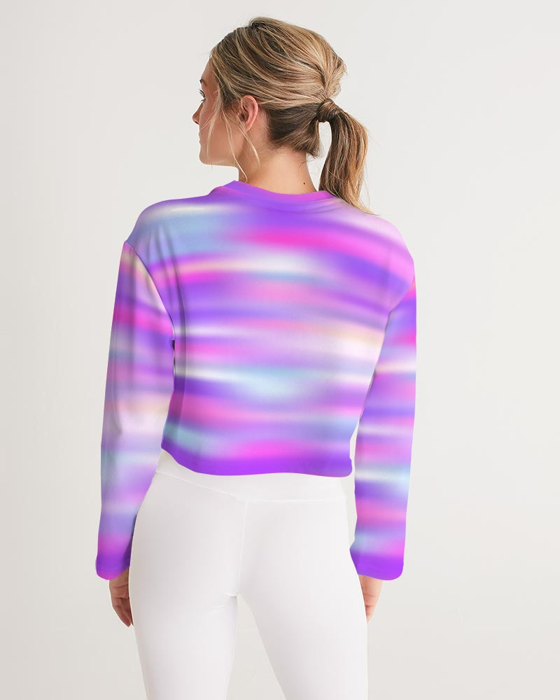 Pretty Punch Women's Cropped Sweatshirt-Digital Rawness