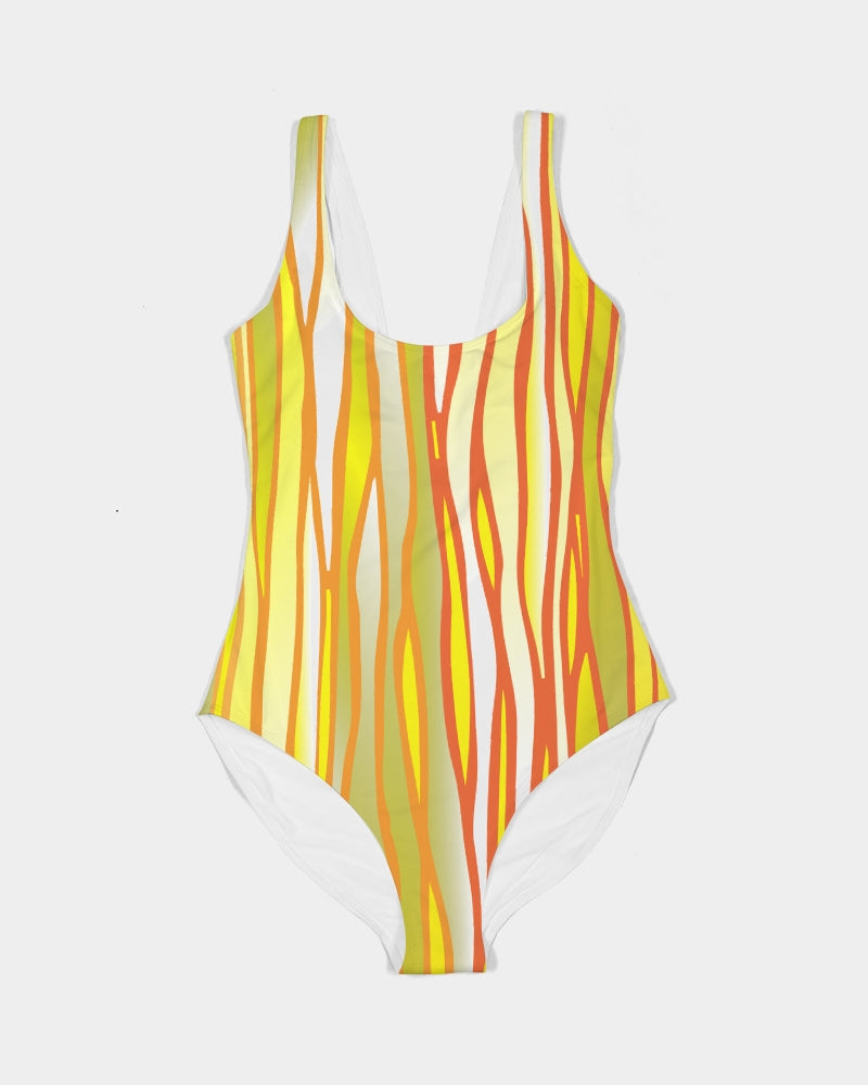 Yellow Rage Women's One-Piece Swimsuit-cloth-Digital Rawness
