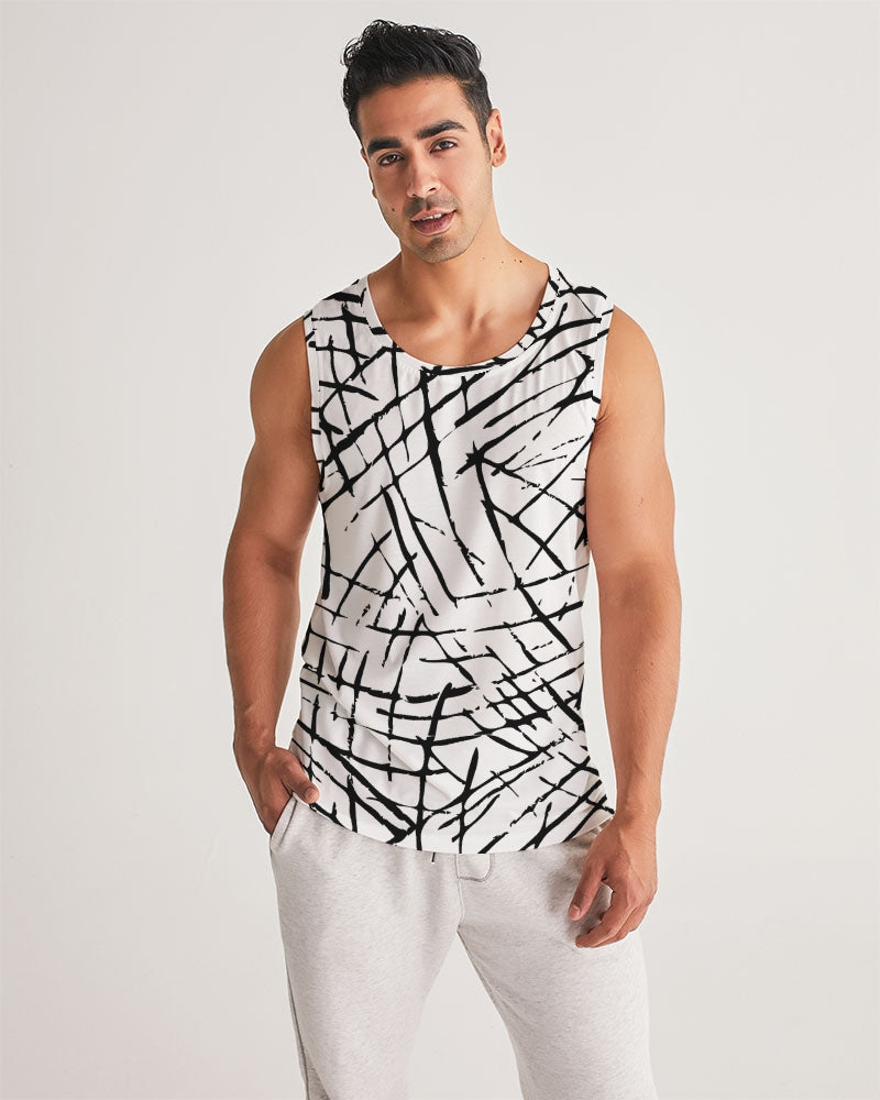 Lines and Pops Men's Tank Shirt-cloth-Digital Rawness