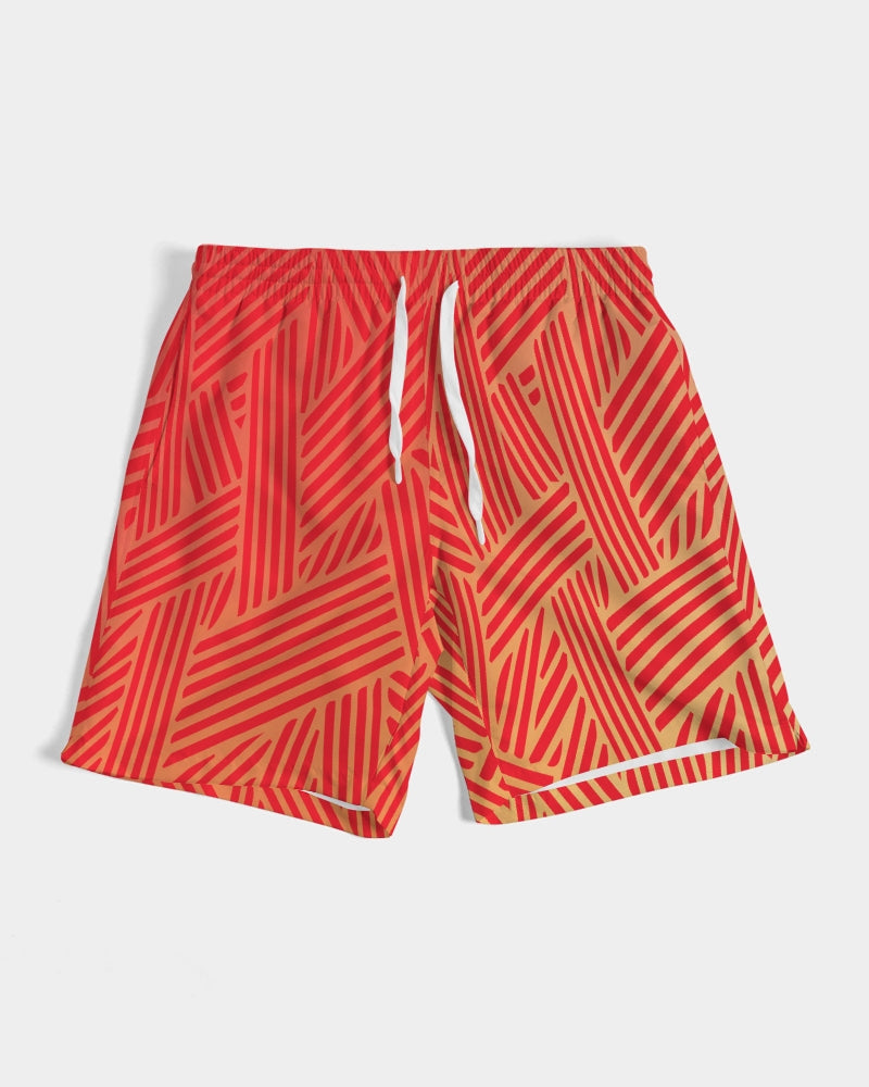 Red Sheek Men's Swim Trunk-cloth-Digital Rawness