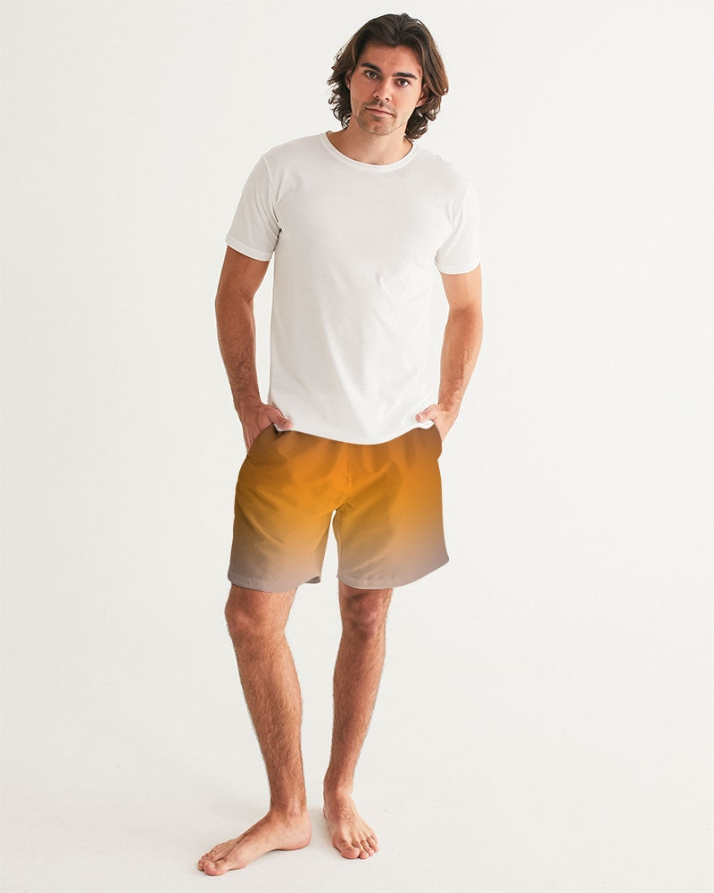 Smokey Orange Men's Swim Trunk-cloth-Digital Rawness