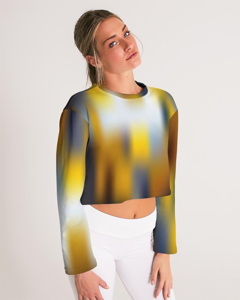 Women's Cropped Sweatshirt-Digital Rawness