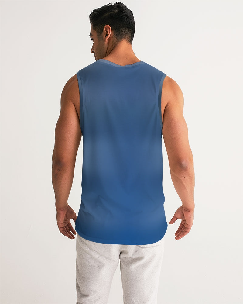 Men's Tank Shirt - Shaded Blue - Digital Rawness