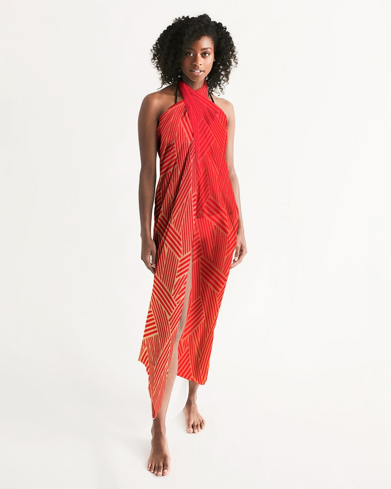 Red Pow Swim Cover Up-accessories-Digital Rawness