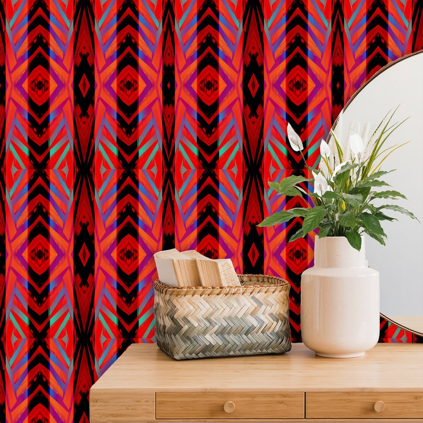 Chic Hippie African Tribal Wallpaper Roll-Wallpaper-Digital Rawness