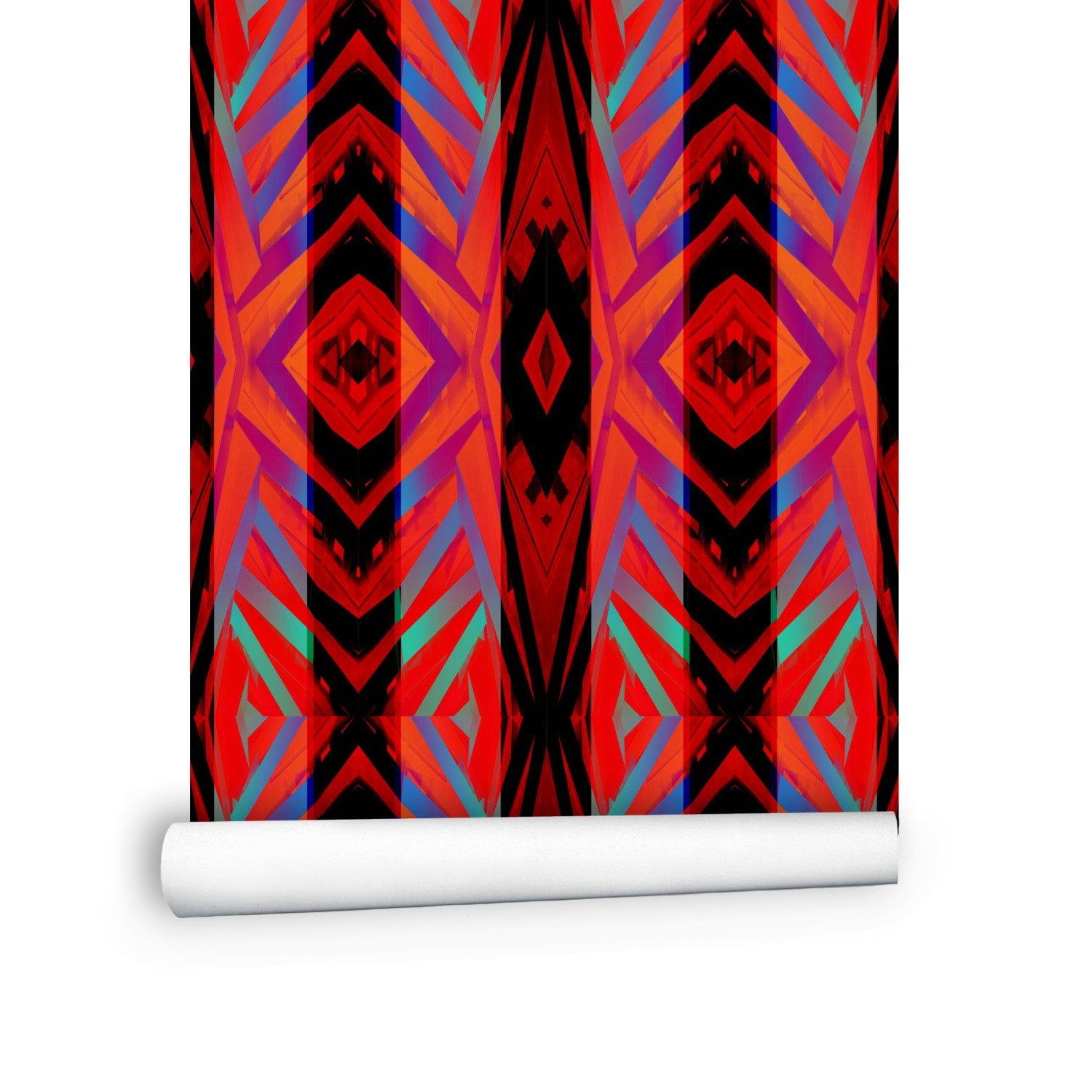 Peel and Stick Wallpaper - Chic Hippie African Tribal -Digital Rawness