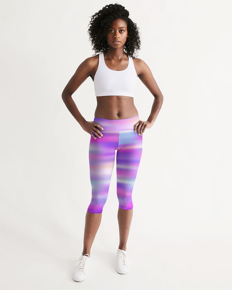 Pretty Punch Women's Capri Leggings-cloth-Digital Rawness