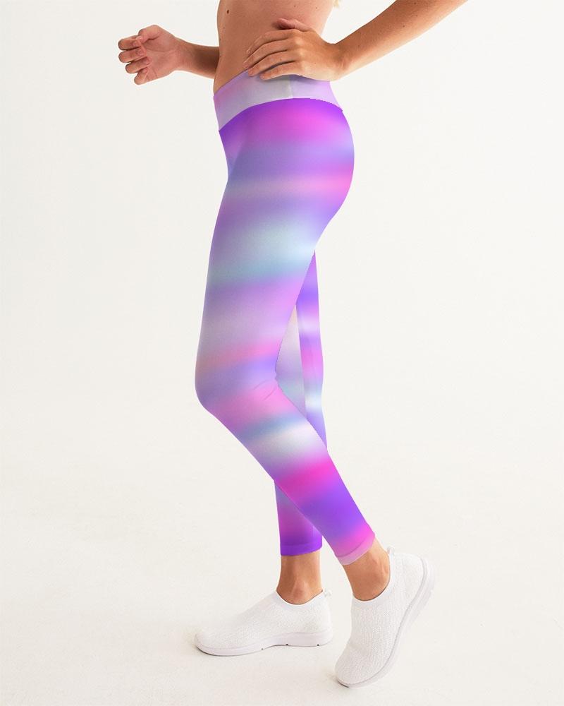 Pretty Punch Printed Pattern Women's High-Rise Yoga Pants Sport Leggings | Digital Rawness-cloth-Digital Rawness