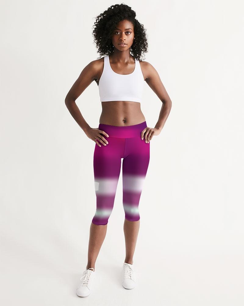 Purple RaVe Women's Mid-Rise Capri Leggings-cloth-Digital Rawness