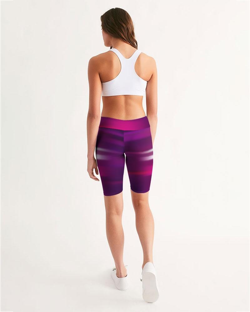 Purple RaVe Women's Mid-Length Bike Leggings-cloth-Digital Rawness