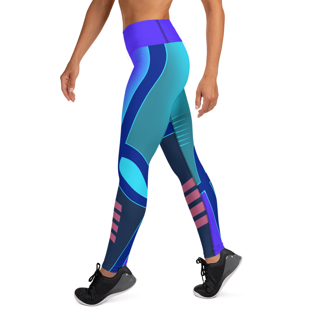 Know I'm Fit Geometric Printed Women's Fitness Leggings-Digital Rawness