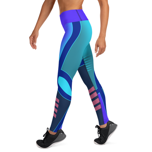 Know I'm Fit Geometric Printed Women's Fitness Leggings-Digital Rawness