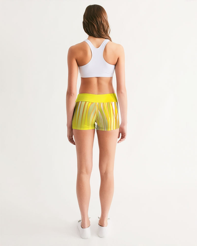 Yellow Rage Women's Yoga Short Leggings-cloth-Digital Rawness