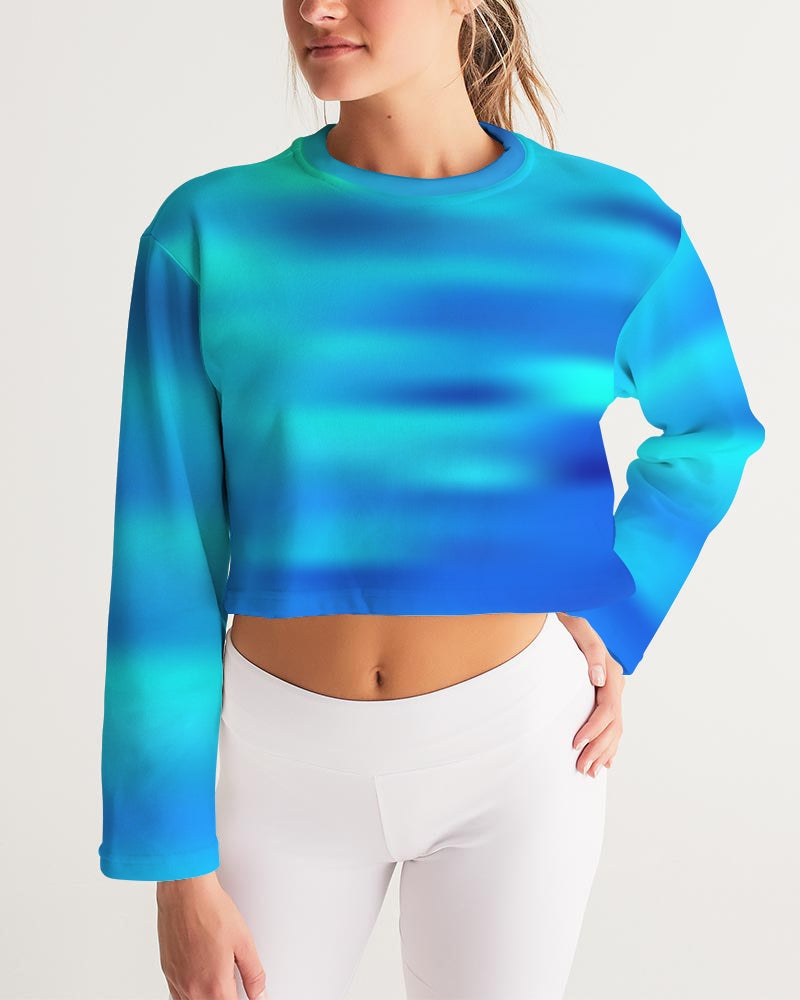 Women's Cropped Sweatshirt-cloth-Digital Rawness