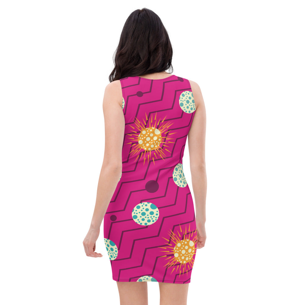 Out of Pink Space Dress-dresses-Digital Rawness