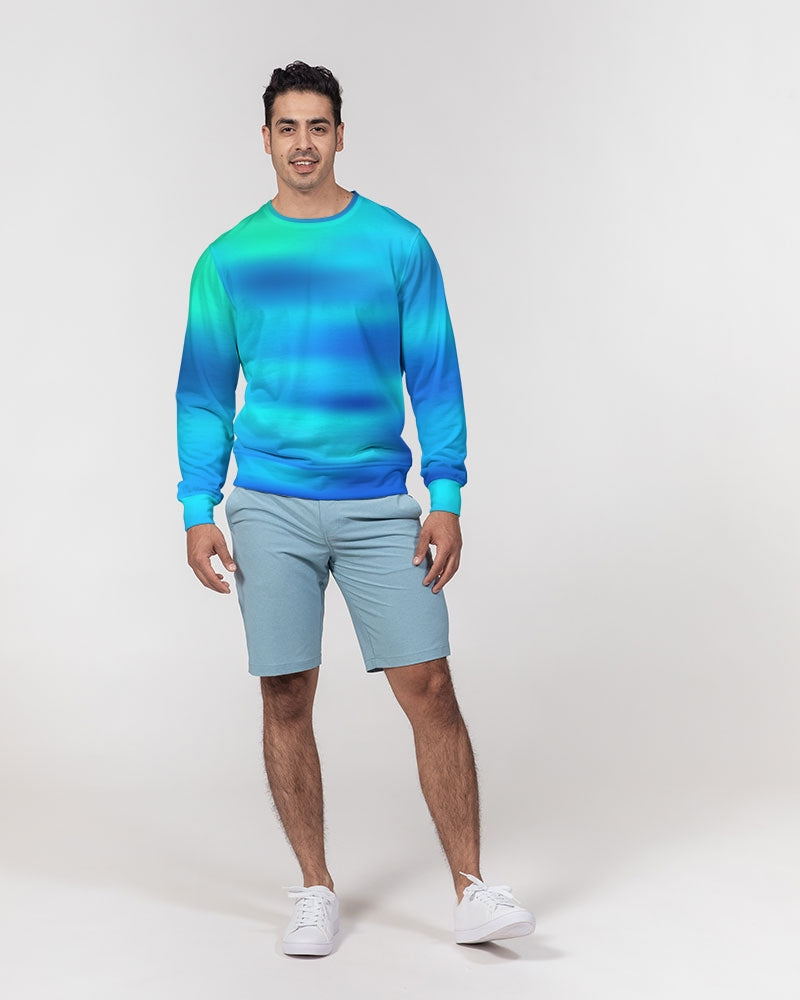 Ocean Shore Blues Men's Sweater-cloth-Digital Rawness