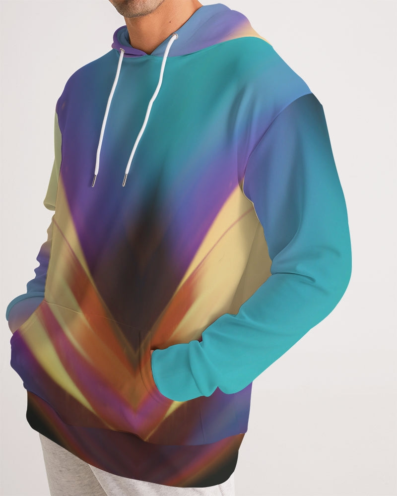 Blue and Tanned Men's Hoodie-cloth-Digital Rawness