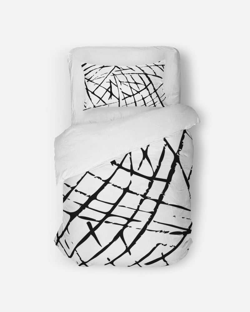 Lines and Pops Twin Duvet Cover Set-home goods-Digital Rawness