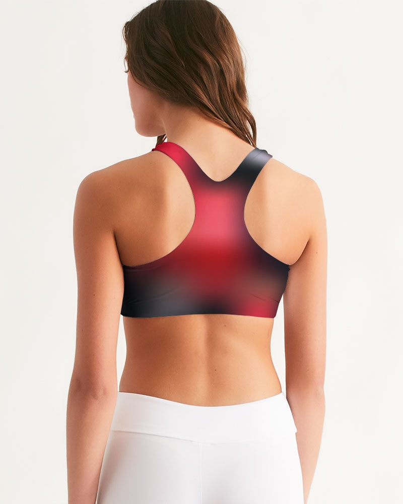 Cherry Bomb Women's Seamless Sports Bra-cloth-Digital Rawness