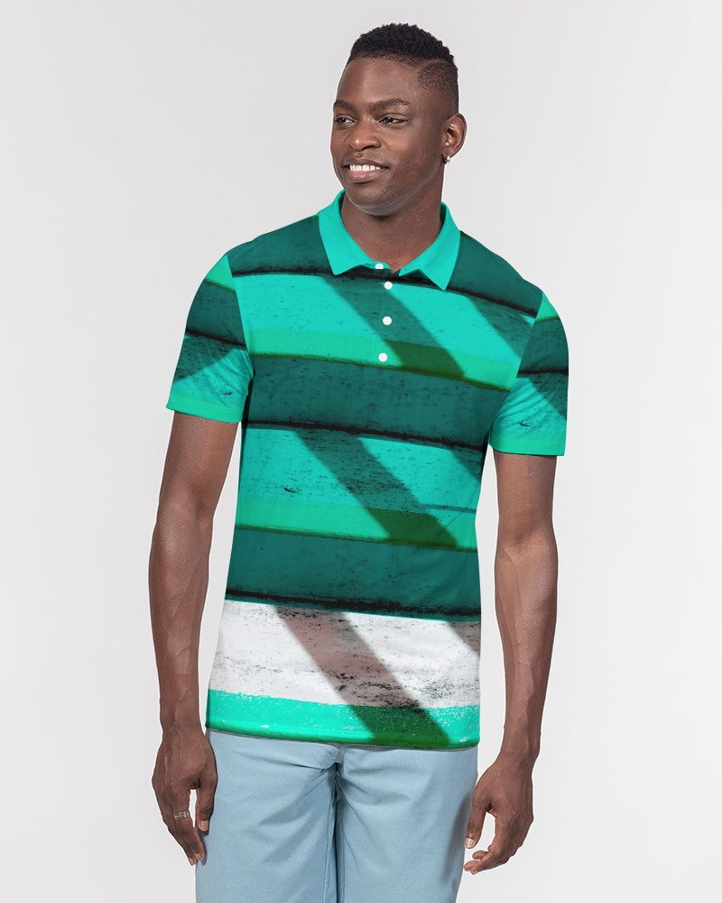 Read Between The Lines Men's Slim Fit Short Sleeve Polo-cloth-Digital Rawness