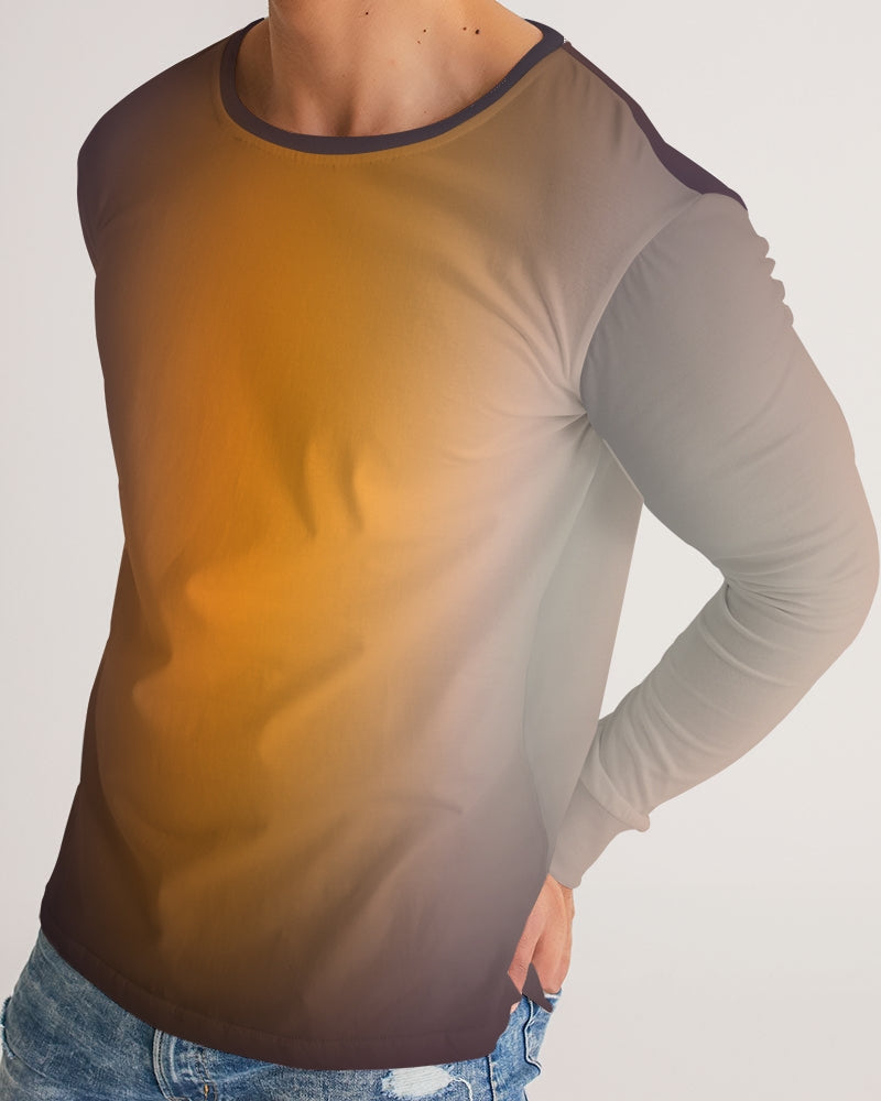 Smokey Orange Men's Long Sleeve Shirt-cloth-Digital Rawness